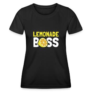 Lemonade Boss Juice Stand - Frauen Funktions-T-Shirt - Schwarz - Vorne - AI Model Female 172 light (172cm)