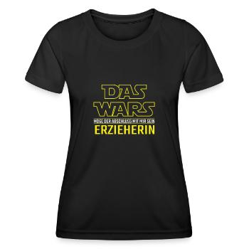 Das Wars Abschluss Erzieherin Beruf Geschenkidee - Frauen Funktions-T-Shirt - Schwarz - Vorne - AI Model Female 172 light (172cm)