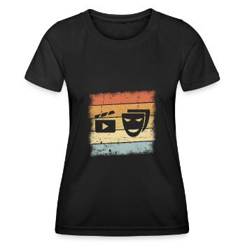 Schauspieler Geschenk - Frauen Funktions-T-Shirt - Schwarz - Vorne - AI Model Female 172 light (172cm)