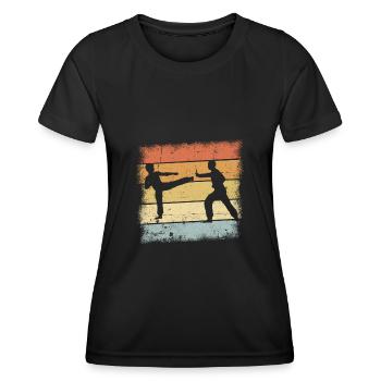 Arts martiaux - T-shirt sport Femme - noir - Devant - AI Model Female 172 light (172cm)