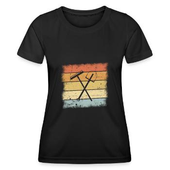 Gärtner Geschenk - Frauen Funktions-T-Shirt - Schwarz - Vorne - AI Model Female 172 light (172cm)