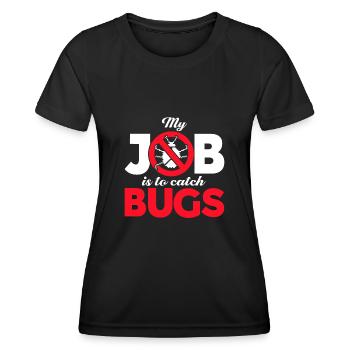 QA Ingenieur QA Tester Software Tester - Frauen Funktions-T-Shirt - Schwarz - Vorne - AI Model Female 172 light (172cm)