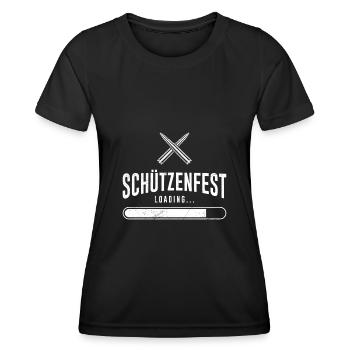 SChützenfest loading Schützenverein - Frauen Funktions-T-Shirt - Schwarz - Vorne - AI Model Female 172 light (172cm)