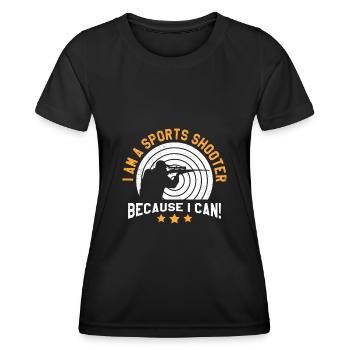 Je suis Sportschütze Schützenverein - T-shirt sport Femme - noir - Devant - AI Model Female 172 light (172cm)