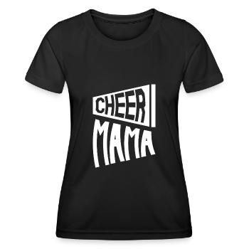 Cheer Mom - Frauen Funktions-T-Shirt - Schwarz - Vorne - AI Model Female 172 light (172cm)