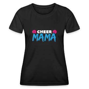 Cheer Mom - Frauen Funktions-T-Shirt - Schwarz - Vorne - AI Model Female 172 light (172cm)