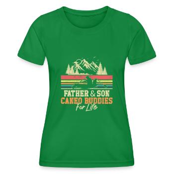 Canoe Canoeing Son Father Father & - Frauen Funktions-T-Shirt - Kelly Green - Vorne - AI Model Female 172 dark (172cm)