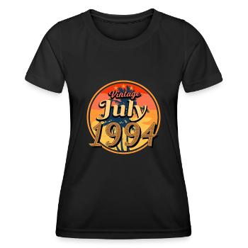 1994 Juli Geschenkidee - Frauen Funktions-T-Shirt - Schwarz - Vorne - AI Model Female 172 light (172cm)