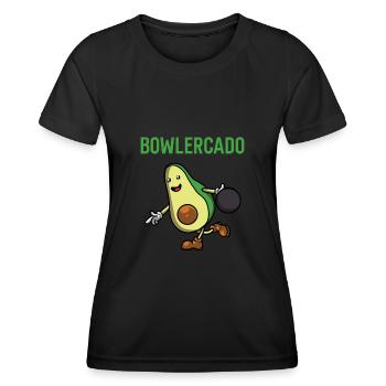 Bowling - T-shirt sport Femme - noir - Devant - AI Model Female 172 light (172cm)
