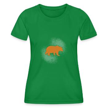 Bear - Women's Functional T-Shirt - kelly green - Front - AI Model Female 172 dark (172cm)