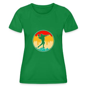 Football Retro - Women's Functional T-Shirt - kelly green - Front - AI Model Female 172 dark (172cm)