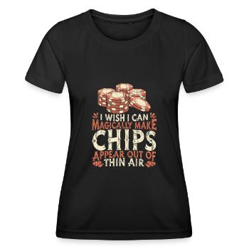 Poker Pokerspieler Texas Holdem - Frauen Funktions-T-Shirt - Schwarz - Vorne - AI Model Female 172 light (172cm)