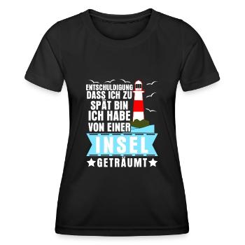 Helgoland Usedom Norderney Amrum Rügen - Frauen Funktions-T-Shirt - Schwarz - Vorne - AI Model Female 172 light (172cm)