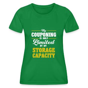 Coupon Shopper Discount Couponer Vente à prix réduit - T-shirt sport Femme - vert - Devant - AI Model Female 172 dark (172cm)