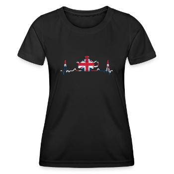 Tea lovers, tea drinkers, tea time - Women's Functional T-Shirt - black - Front - AI Model Female 172 light (172cm)
