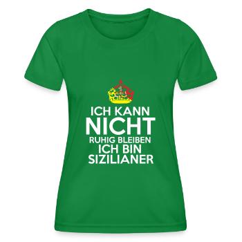 Sicilia Sizilien Sizilianer Sizilianisches - Frauen Funktions-T-Shirt - Kelly Green - Vorne - AI Model Female 172 dark (172cm)