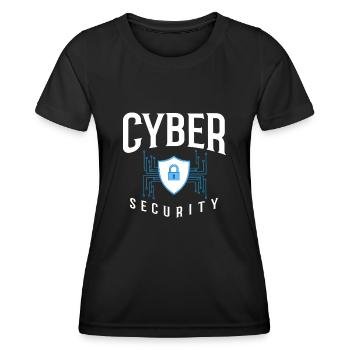 Cyber Security Information Computer Sicherheit - Frauen Funktions-T-Shirt - Schwarz - Vorne - AI Model Female 172 light (172cm)