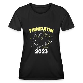 Firmpatin 2023 Firmung - Frauen Funktions-T-Shirt - Schwarz - Vorne - AI Model Female 172 light (172cm)
