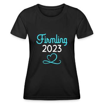 Firmling 2023 Firmung - Frauen Funktions-T-Shirt - Schwarz - Vorne - AI Model Female 172 light (172cm)