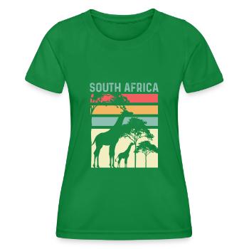 Safari Afrique Amoureux de la nature Poison - T-shirt sport Femme - vert - Devant - AI Model Female 172 dark (172cm)