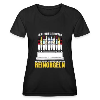 Achtarmig einen Reinorgeln Orgel Saufen - Frauen Funktions-T-Shirt - Schwarz - Vorne - AI Model Female 172 light (172cm)