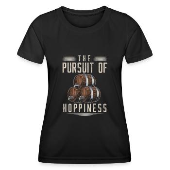 Hops, Hopp, Beer, Beer Lovers - Women's Functional T-Shirt - black - Front - AI Model Female 172 light (172cm)
