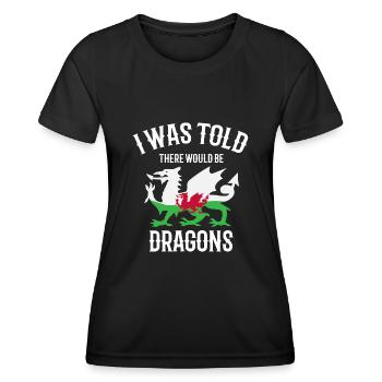 I was told that there would be dragons - Women's Functional T-Shirt - black - Front - AI Model Female 172 light (172cm)