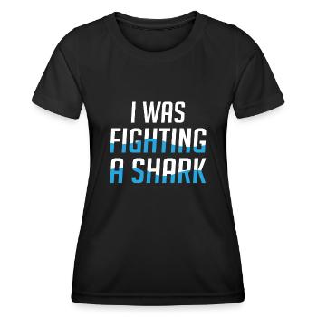 Great White Shark Hammer Shark - Women's Functional T-Shirt - black - Front - AI Model Female 172 light (172cm)