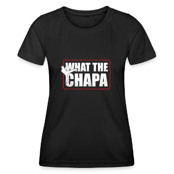 Ce que la Chapa - Capoeira - T-shirt sport Femme - noir - Devant - AI Model Female 172 light (172cm)