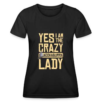 Crazy Kookaburra Lady - Women's Functional T-Shirt - black - Front - AI Model Female 172 light (172cm)