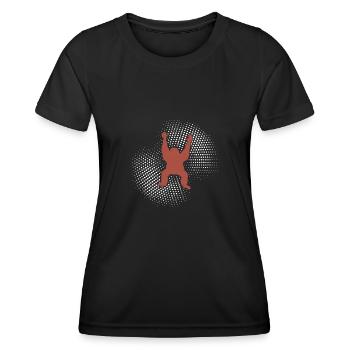 Orang-outan - T-shirt sport Femme - noir - Devant - AI Model Female 172 light (172cm)