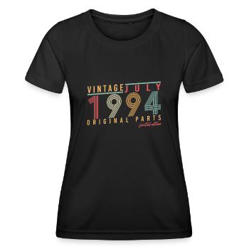 Baujahr 1994 Im Juli - Frauen Funktions-T-Shirt - Schwarz - Vorne - AI Model Female 172 light (172cm)