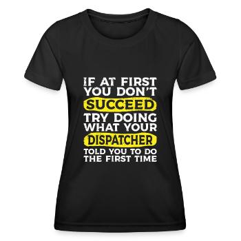 Freight Forwarder Spedition Speditionskaufmann Dispo - Women's Functional T-Shirt - black - Front - AI Model Female 172 light (172cm)
