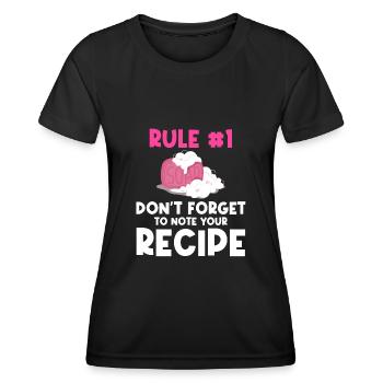 Don't Forget To Note Your Recipe - Soap Making - Frauen Funktions-T-Shirt - Schwarz - Vorne - AI Model Female 172 light (172cm)
