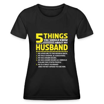 Herren Stolzer Ehemann der besten Ehefrau der Welt - Frauen Funktions-T-Shirt - Schwarz - Vorne - AI Model Female 172 light (172cm)