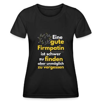 Eine gute Firmpatin ist schwer zu finden Firmung - Frauen Funktions-T-Shirt - Schwarz - Vorne - AI Model Female 172 light (172cm)