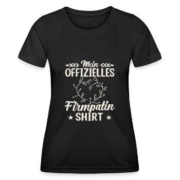 Mein offizielles Firmpatin - Frauen Funktions-T-Shirt - Schwarz - Vorne - AI Model Female 172 light (172cm)