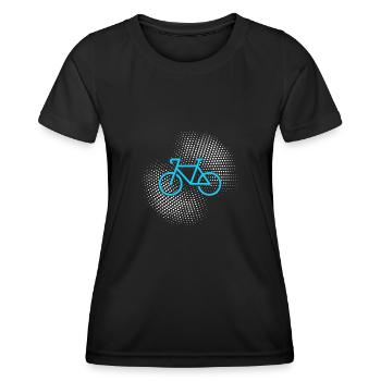 Bicyclette - T-shirt sport Femme - noir - Devant - AI Model Female 172 light (172cm)