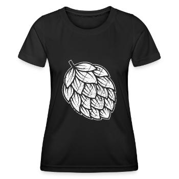 Vintage Craft Beer Bier Hopfen - Bierliebhaber Ges - Frauen Funktions-T-Shirt - Schwarz - Vorne - AI Model Female 172 light (172cm)
