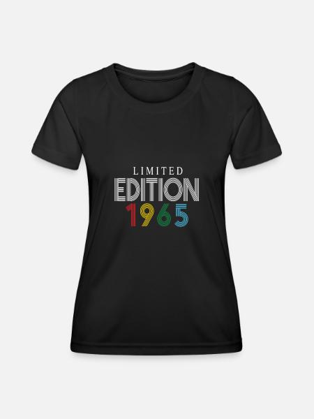 Limited Edition 1965 - Frauen Funktions-T-Shirt - Schwarz