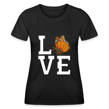 Monarch butterfly - Women's Functional T-Shirt - black - Front - AI Model Female 172 light (172cm)