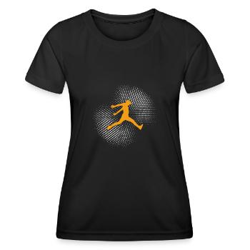 parkour - T-shirt sport Femme - noir - Devant - AI Model Female 172 light (172cm)