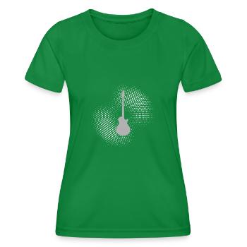 e Guitare Rock - T-shirt sport Femme - vert - Devant - AI Model Female 172 dark (172cm)