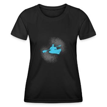 Kanu fahren - Frauen Funktions-T-Shirt - Schwarz - Vorne - AI Model Female 172 light (172cm)