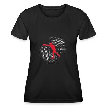 Boxe - T-shirt sport Femme - noir - Devant - AI Model Female 172 light (172cm)