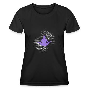 yoga - T-shirt sport Femme - noir - Devant - AI Model Female 172 light (172cm)