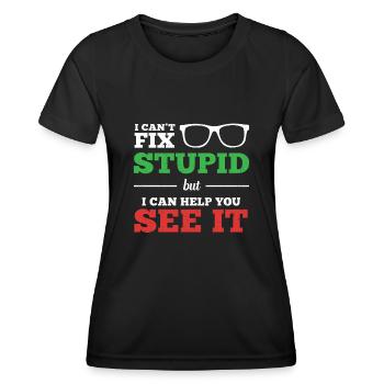 Optometrist Optometry Ophthalmologist - Women's Functional T-Shirt - black - Front - AI Model Female 172 light (172cm)