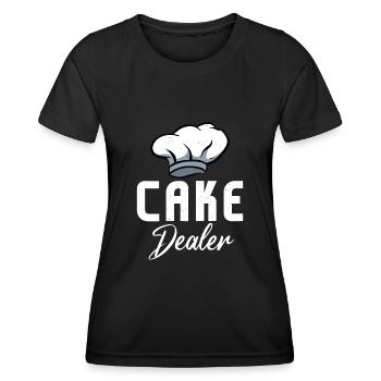 Marchand de gâteaux Détaillant de biscuits Boulanger Amateur de pâtisserie - T-shirt sport Femme - noir - Devant - AI Model Female 172 light (172cm)