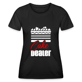 Marchand de gâteaux Détaillant de biscuits Boulanger Amateur de pâtisserie - T-shirt sport Femme - noir - Devant - AI Model Female 172 light (172cm)