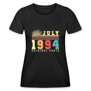 Geburtsjahr 1994 Juli - Frauen Funktions-T-Shirt - Schwarz - Vorne - AI Model Female 172 light (172cm)